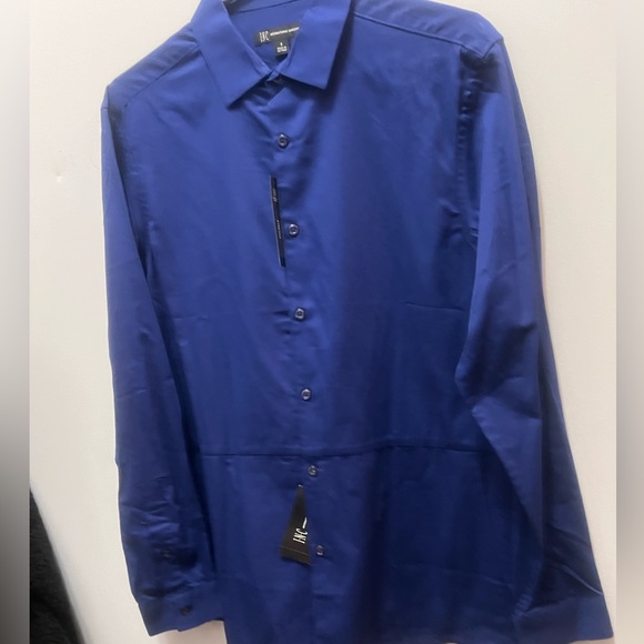 Royal blue long sleeve button down dress shirt - Picture 9 of 9